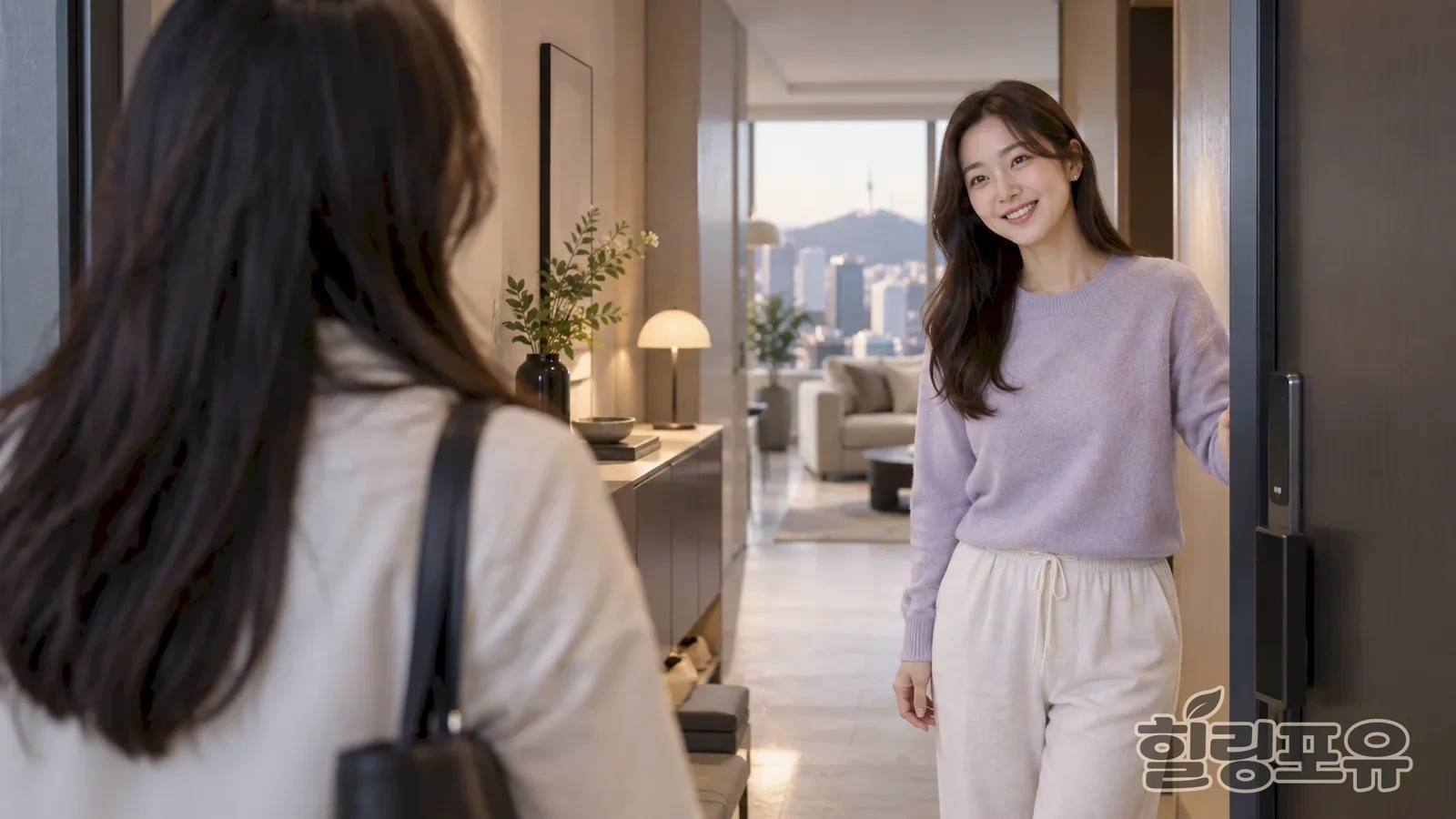 중랑구출장마사지 안내를 위한 편안한 실내 생활 공간 이미지