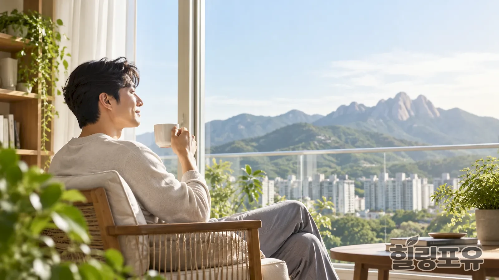노원구출장마사지 안내를 위한 편안한 실내 생활 공간 이미지