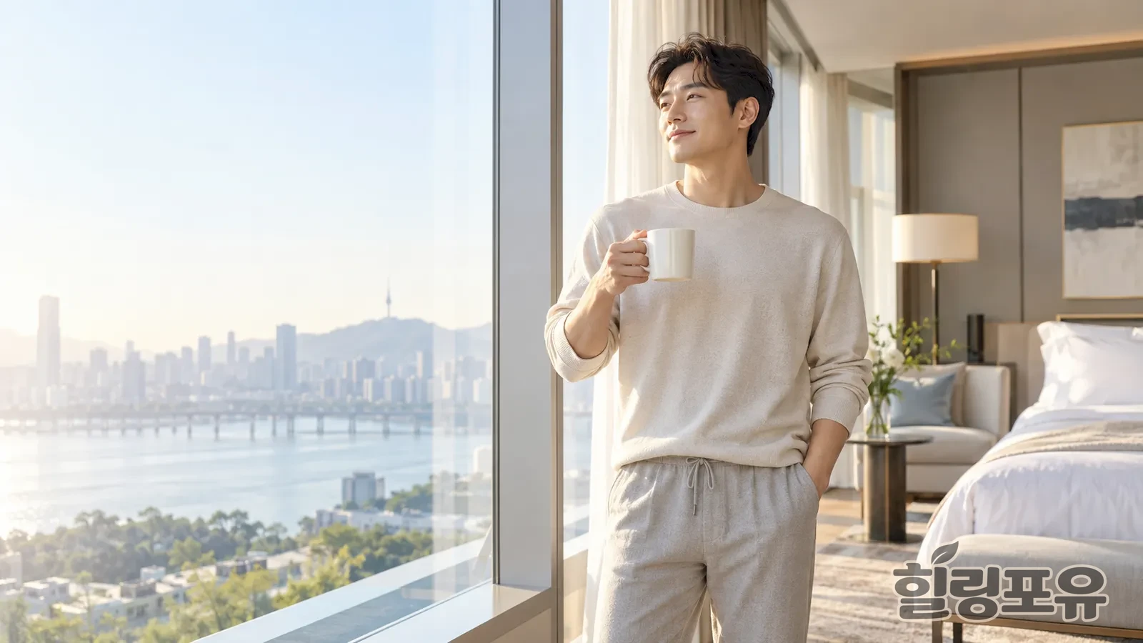 석우동출장마사지 안내를 위한 편안한 실내 생활 공간 이미지
